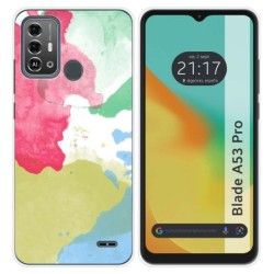 Funda Silicona para Zte Blade A53 Pro diseño Acuarela 02 Dibujos