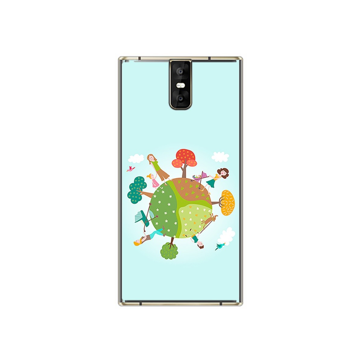 Funda Gel Tpu para Oukitel K3 Diseño Familia Dibujos