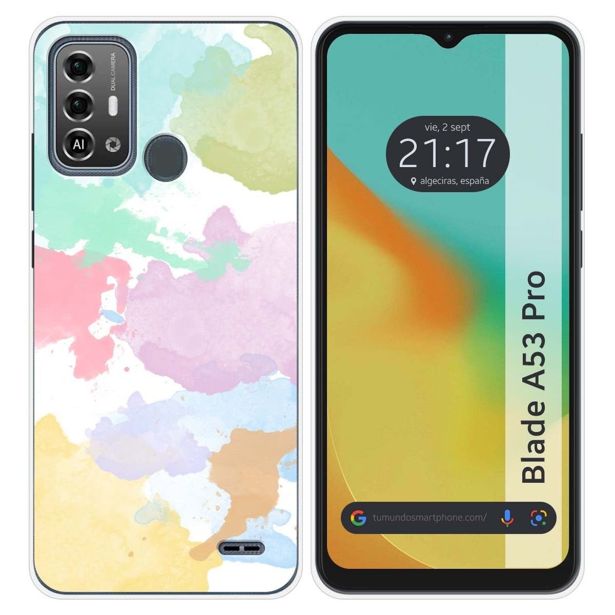 Funda Silicona para Zte Blade A53 Pro diseño Acuarela 11 Dibujos