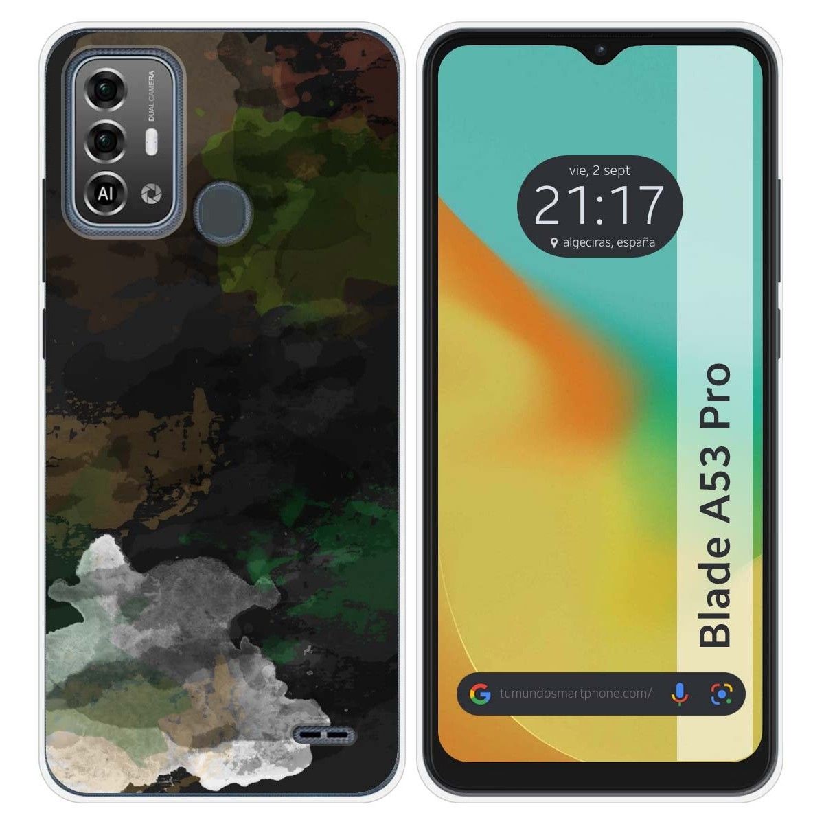 Funda Silicona para Zte Blade A53 Pro diseño Acuarela 12 Dibujos