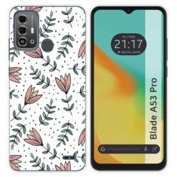 Funda Silicona para Zte Blade A53 Pro diseño Flores 01 Dibujos