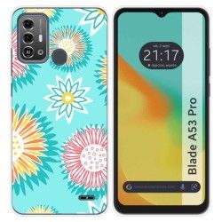 Funda Silicona para Zte Blade A53 Pro diseño Flores 05 Dibujos