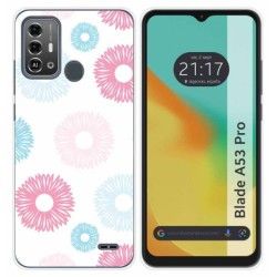 Funda Silicona para Zte Blade A53 Pro diseño Flores 06 Dibujos