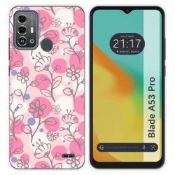 Funda Silicona para Zte Blade A53 Pro diseño Flores 07 Dibujos