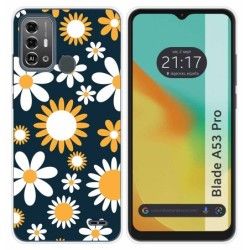 Funda Silicona para Zte Blade A53 Pro diseño Flores 08 Dibujos