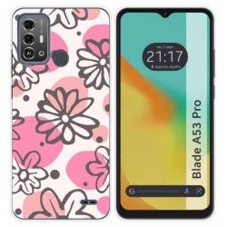 Funda Silicona para Zte Blade A53 Pro diseño Flores 09 Dibujos