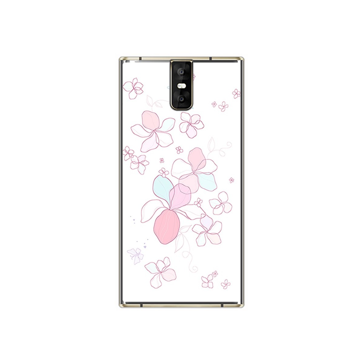 Funda Gel Tpu para Oukitel K3 Diseño Flores Minimal Dibujos