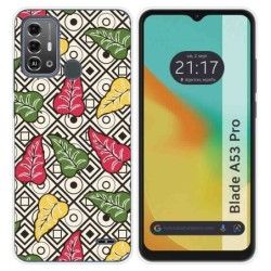 Funda Silicona para Zte Blade A53 Pro diseño Flores 11 Dibujos