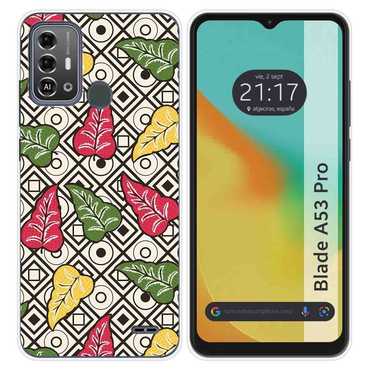 Funda Silicona para Zte Blade A53 Pro diseño Flores 11 Dibujos