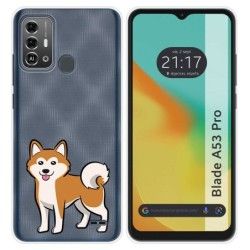 Funda Silicona para Zte Blade A53 Pro diseño Perros 02 Dibujos