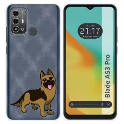 Funda Silicona para Zte Blade A53 Pro diseño Perros 03 Dibujos