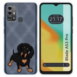 Funda Silicona para Zte Blade A53 Pro diseño Perros 04 Dibujos