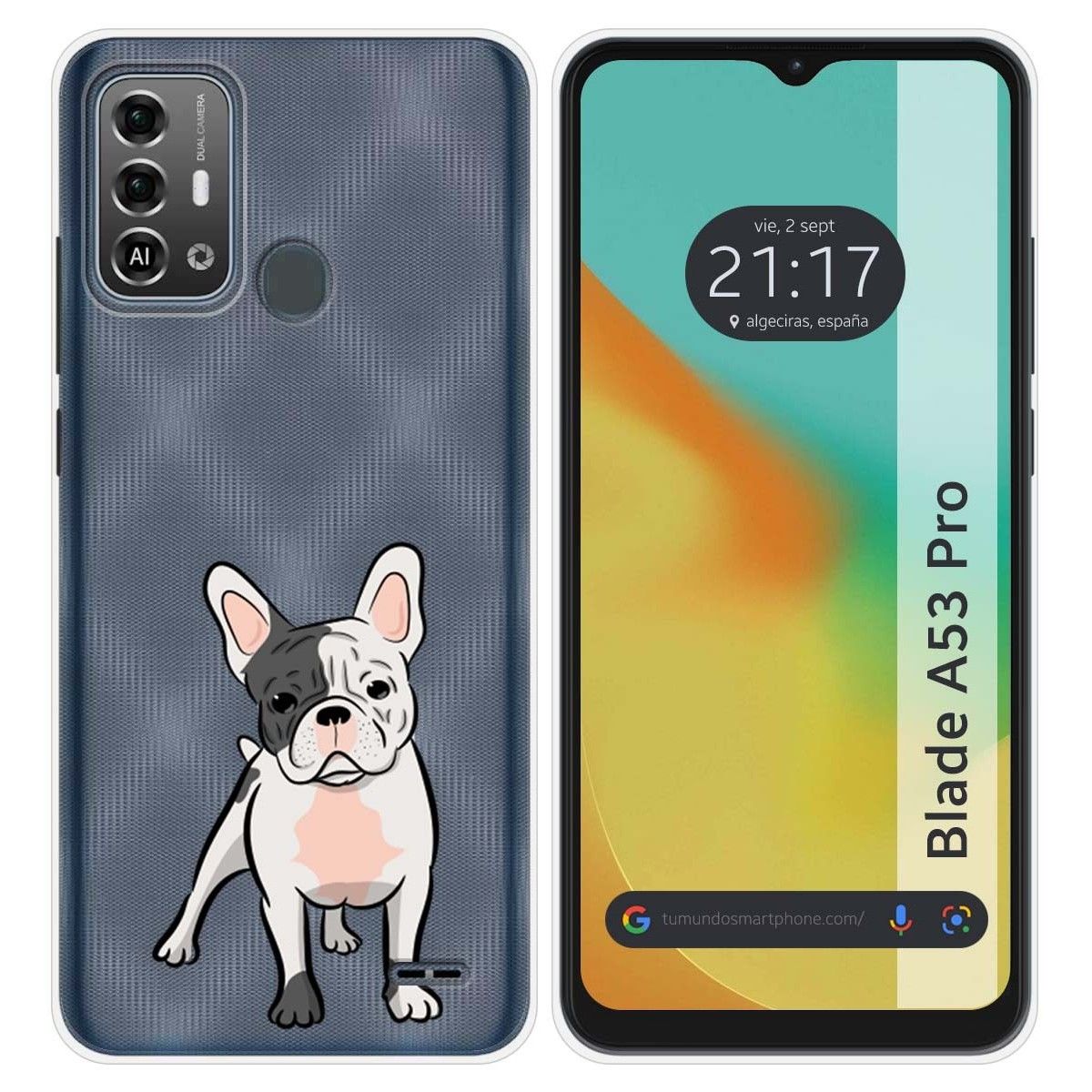 Funda Silicona para Zte Blade A53 Pro diseño Perros 06 Dibujos
