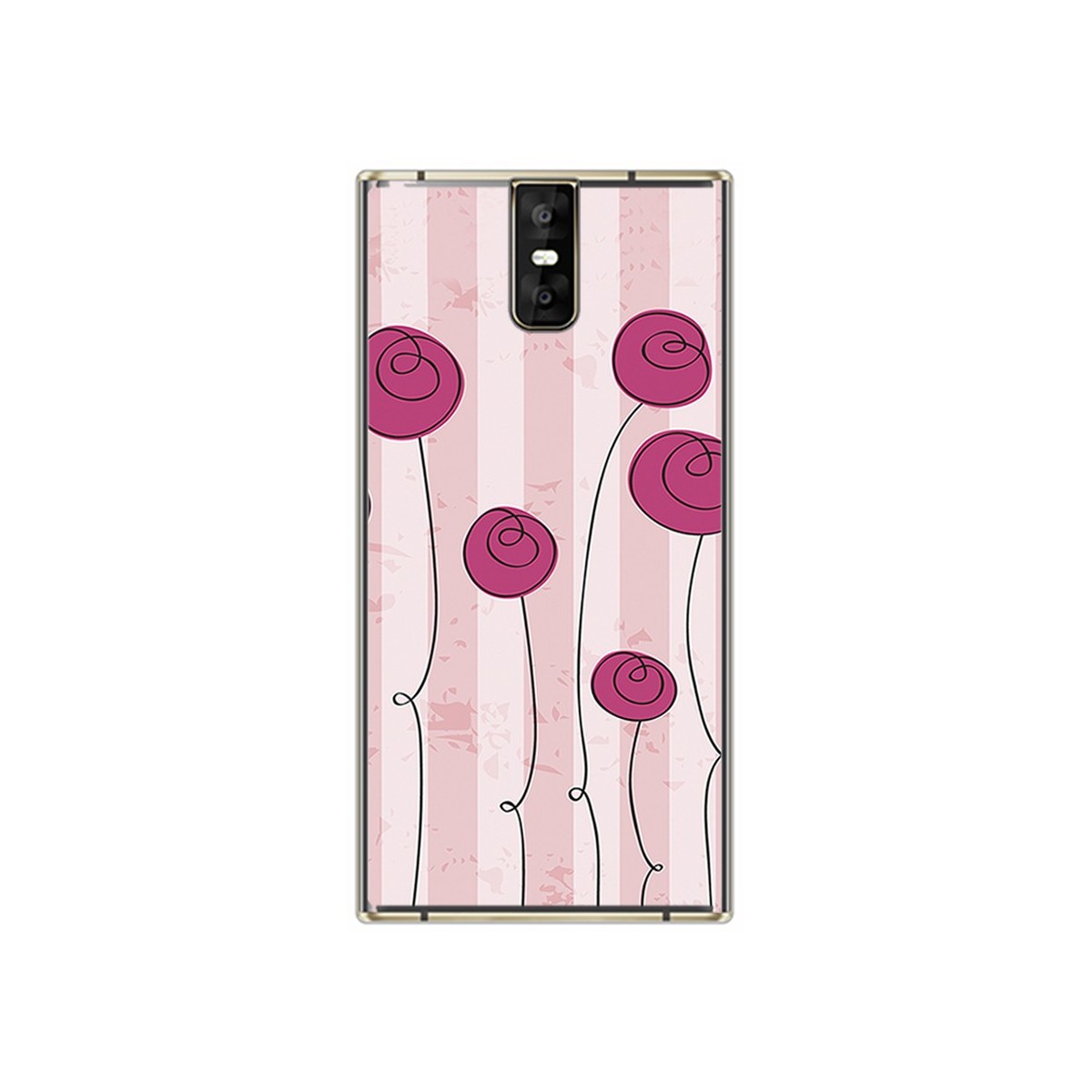 Funda Gel Tpu para Oukitel K3 Diseño Flores Vintage Dibujos