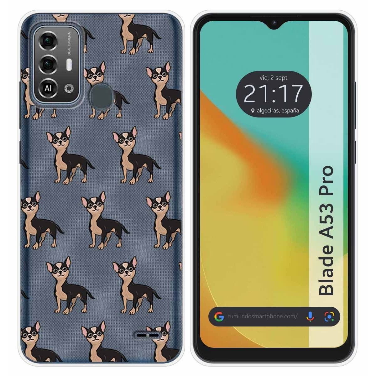 Funda Silicona para Zte Blade A53 Pro diseño Perros 11 Dibujos