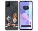 Funda Silicona Transparente para TCL 406 diseño Avestruz Dibujos