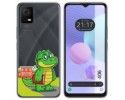 Funda Silicona Transparente para TCL 406 diseño Coco Dibujos