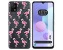 Funda Silicona Transparente para TCL 406 diseño Flamenco Dibujos