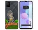 Funda Silicona Transparente para TCL 406 diseño Mono Dibujos
