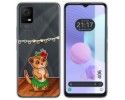 Funda Silicona Transparente para TCL 406 diseño Suricata Dibujos