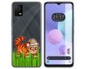 Funda Silicona Transparente para TCL 406 diseño Tigre Dibujos