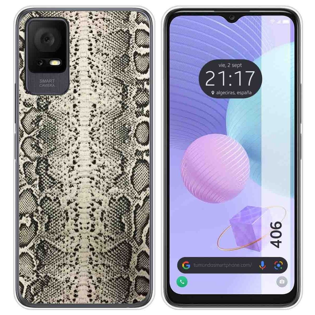 Funda Silicona para TCL 406 diseño Animal 01 Dibujos