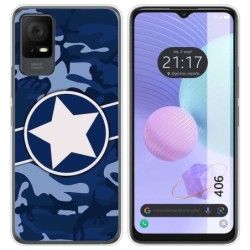 Funda Silicona para TCL 406 diseño Camuflaje 03 Dibujos