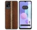 Funda Silicona para TCL 406 diseño Cuero 01 Dibujos