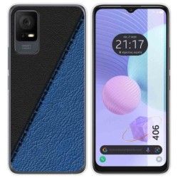 Funda Silicona para TCL 406 diseño Cuero 02 Dibujos