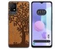 Funda Silicona para TCL 406 diseño Cuero 03 Dibujos