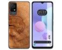Funda Silicona para TCL 406 diseño Madera 04 Dibujos
