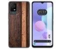 Funda Silicona para TCL 406 diseño Madera 05 Dibujos