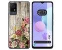 Funda Silicona para TCL 406 diseño Madera 08 Dibujos