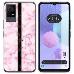 Funda Silicona para TCL 406 diseño Mármol 04 Dibujos