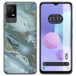 Funda Silicona para TCL 406 diseño Mármol 09 Dibujos