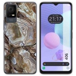 Funda Silicona para TCL 406 diseño Mármol 14 Dibujos