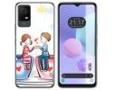 Funda Silicona para TCL 406 diseño Café Dibujos
