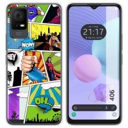 Funda Silicona para TCL 406 diseño Comic Dibujos