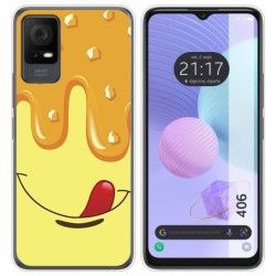 Funda Silicona para TCL 406 diseño Helado Vainilla Dibujos