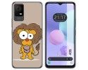 Funda Silicona para TCL 406 diseño Leon Dibujos