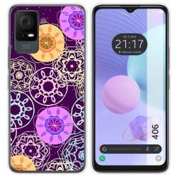 Funda Silicona para TCL 406 diseño Radial Dibujos