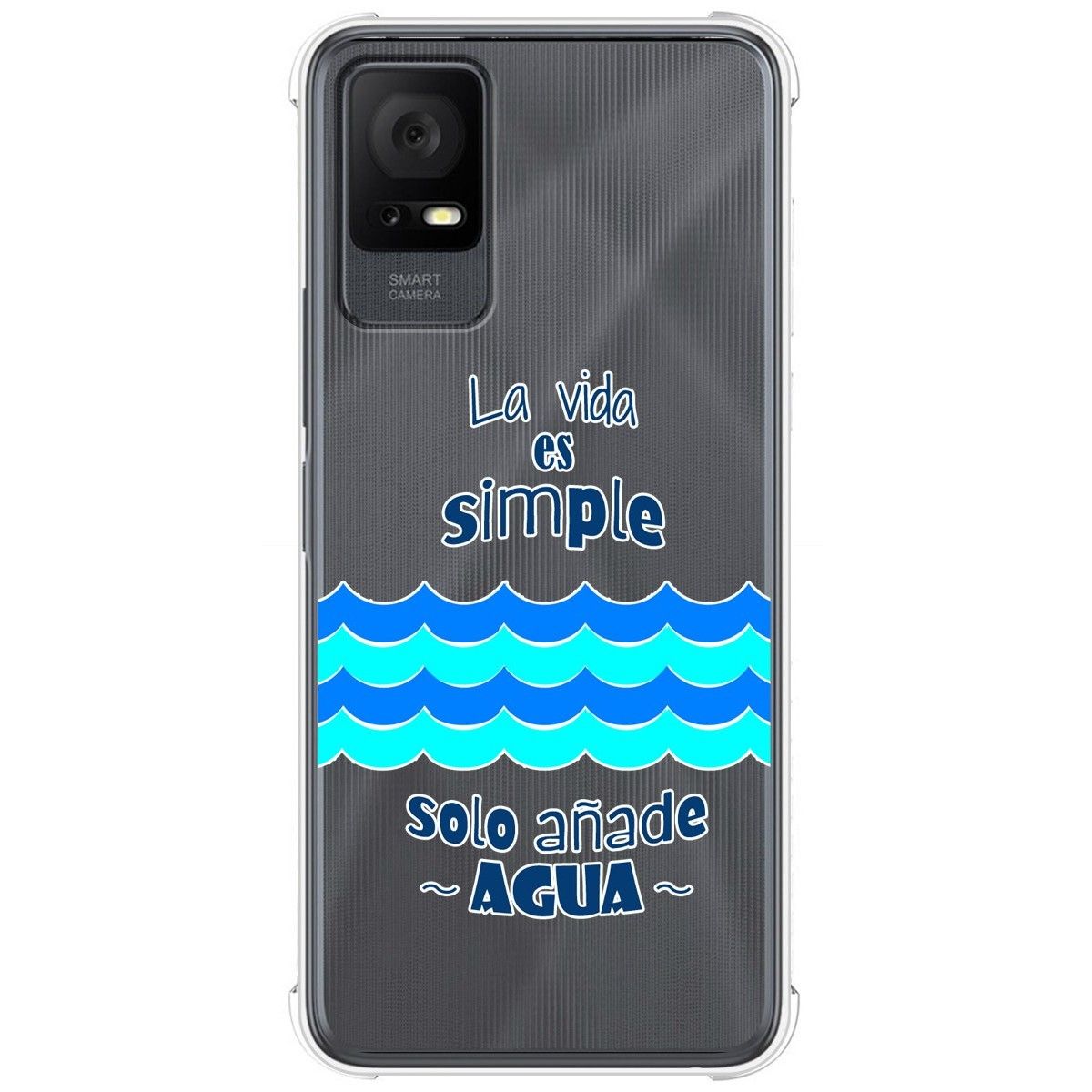 Funda Silicona Antigolpes para TCL 406 diseño Agua Dibujos