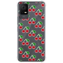 Funda Silicona Antigolpes para TCL 406 diseño Cerezas Dibujos