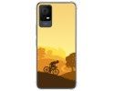 Funda Silicona Antigolpes para TCL 406 diseño Ciclista Dibujos