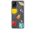 Funda Silicona Antigolpes para TCL 406 diseño Espacio Dibujos