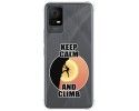 Funda Silicona Antigolpes para TCL 406 diseño Hombre Escalada Dibujos