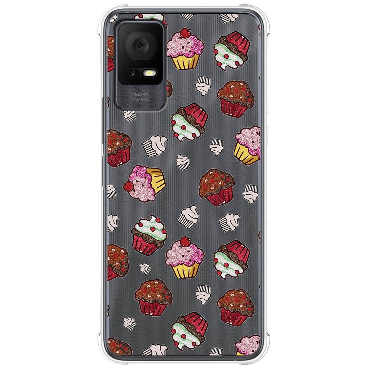 Funda Silicona Antigolpes para TCL 406 diseño Muffins Dibujos
