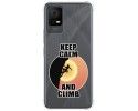 Funda Silicona Antigolpes para TCL 406 diseño Mujer Escalada Dibujos
