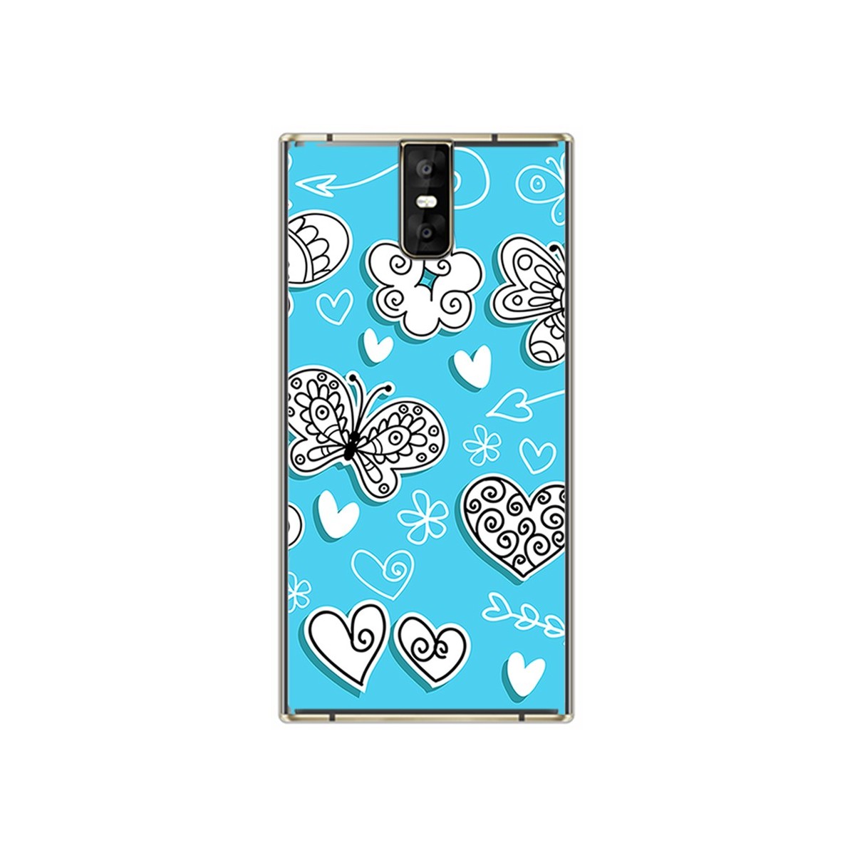 Funda Gel Tpu para Oukitel K3 Diseño Mariposas Dibujos