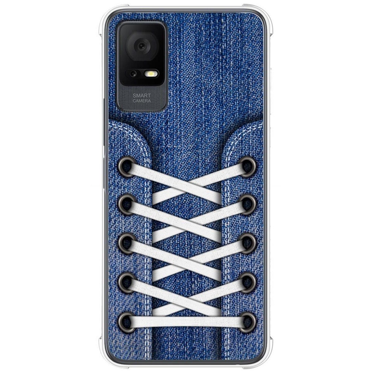 Funda Silicona Antigolpes para TCL 406 diseño Zapatillas 01 Dibujos
